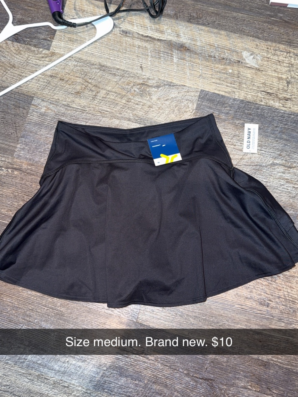 Old Navy Black Athletic Skirt with Built-In Shorts